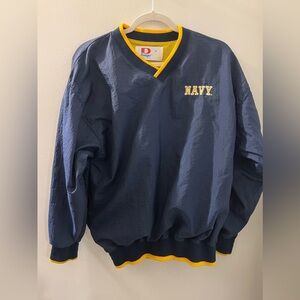 NAVY Pullover Windbreaker Jacket